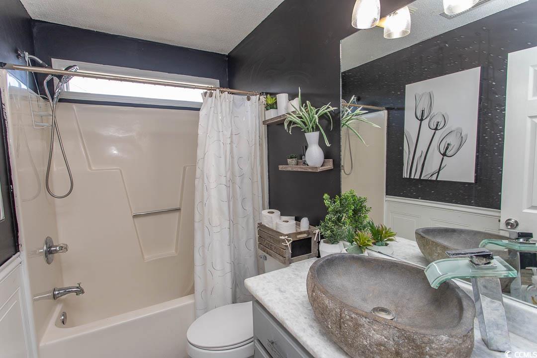 761 Drawbridge Drive Conway, SC 29526 - Photo 18 of 36 Full bath with vanity and shower / bath combination with curtain