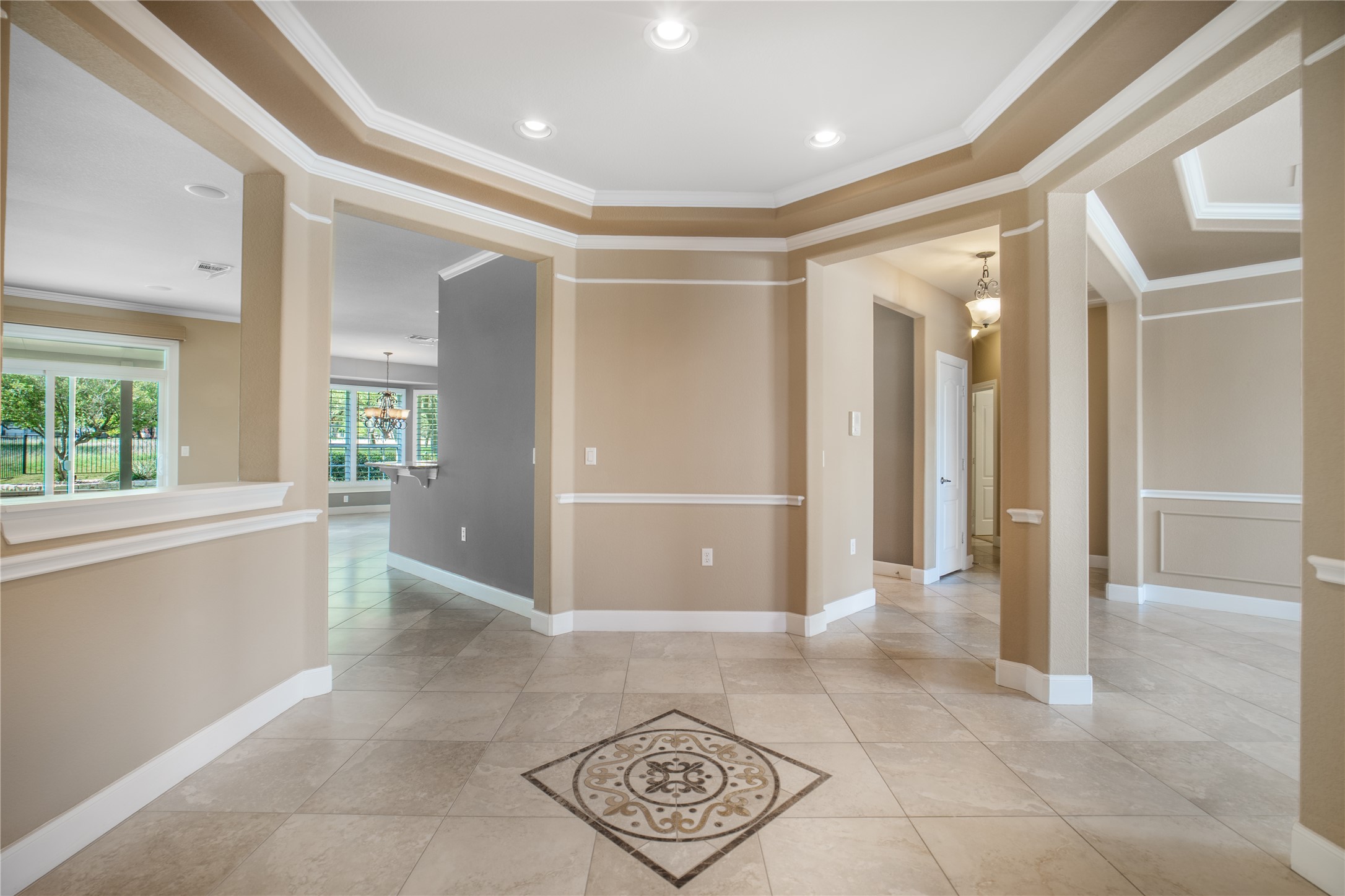 214 Summit Street Georgetown, TX 78633 - Photo 17 of 38 The property features an entryway with tiled flooring and a decorative tile inlay