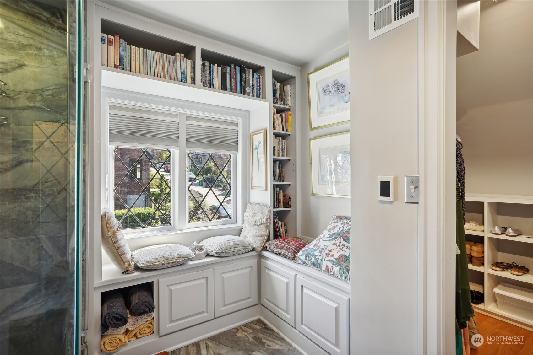 314 Halladay Street Seattle, WA 98109 - Photo 17 of 37 a living room with stainless steel appliances cabinets and a window