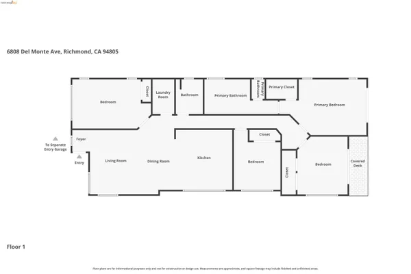 $1,049,000 | 6808 Del Monte Avenue, Richmond, CA 94805