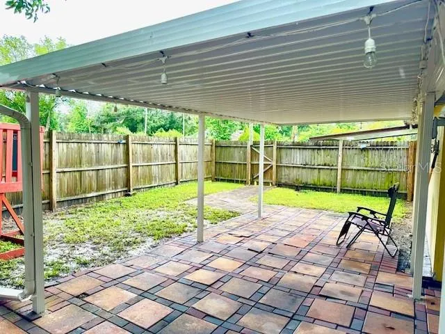 a outdoor space with furniture