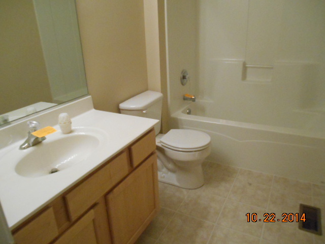 1918 West Cobblestone Road, Unit 1918 Romeoville, IL 60446 - Photo 8 of 11 a bathroom with a sink and a toilet
