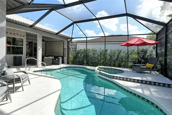 a house view with a garden space