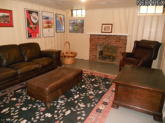 2441 Channing Road Cleveland, OH 44118 - Photo 14 of 16 Recreation Room with Fireplace and Built-in Bar