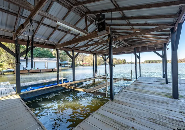 a view of lake and ocean