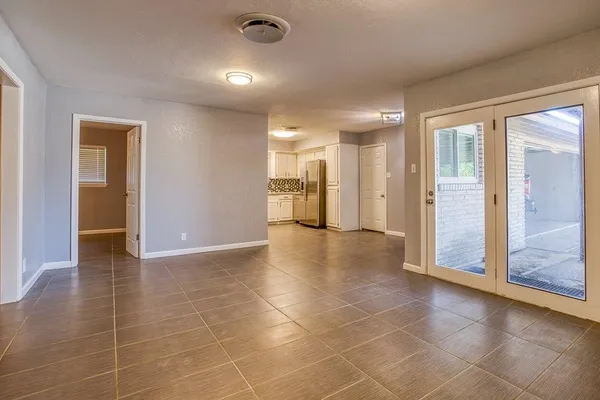 a view of a livingroom with a staircase
