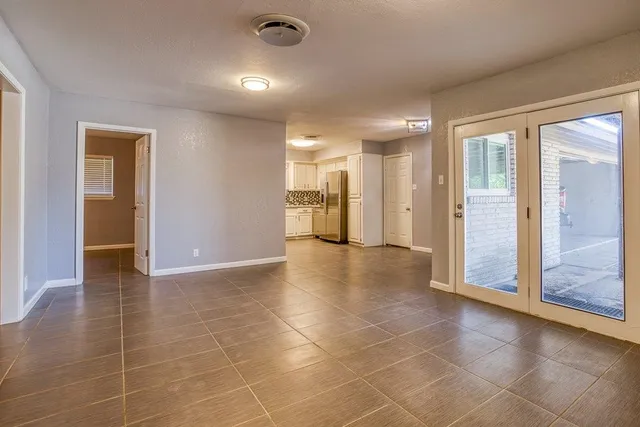a view of a livingroom with a staircase