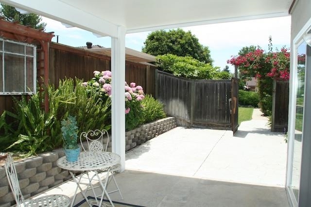 2118 Ridgeview Place Escondido, CA 92026 - Photo 20 of 25 On the right is the family room and towards the gate is ample room for gardening supplies and or a table with an umbrella. Behind me is a large grassy area.