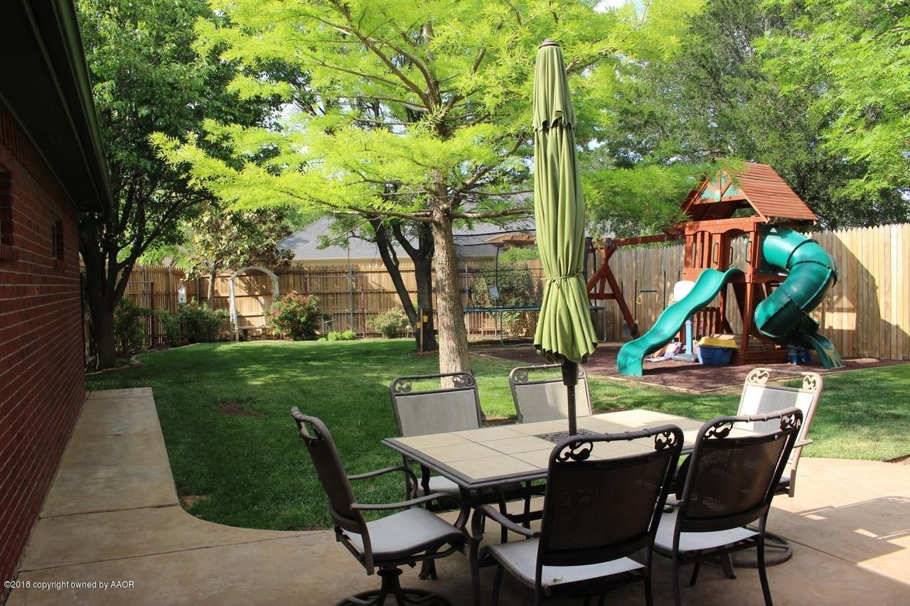 7414 Bayswater Road Amarillo, TX 79119 - Photo 7 of 19 backyard with covered patio