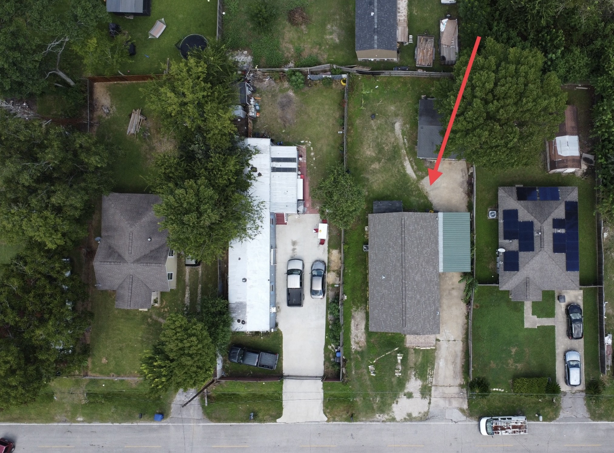 2415 Perry Street Baytown, TX 77521 - Photo 18 of 28 an aerial view of houses and roads