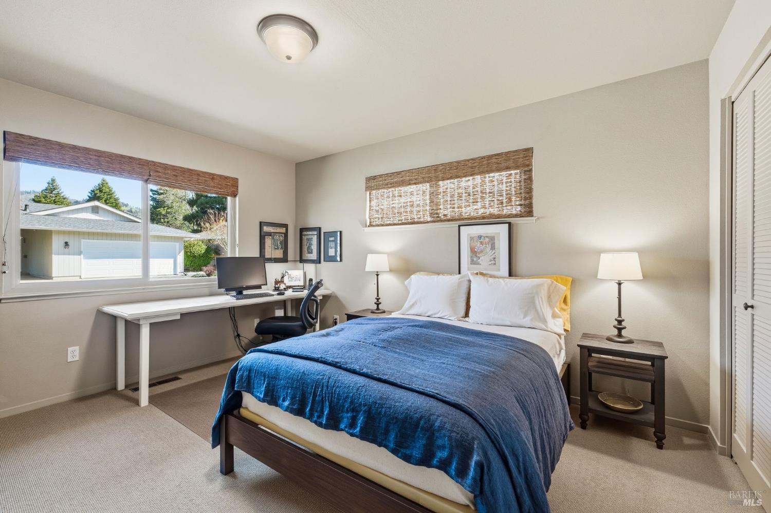 96 Aspen Meadows Circle Santa Rosa, CA 95409 - Photo 29 of 46 a bedroom with a bed and a desk