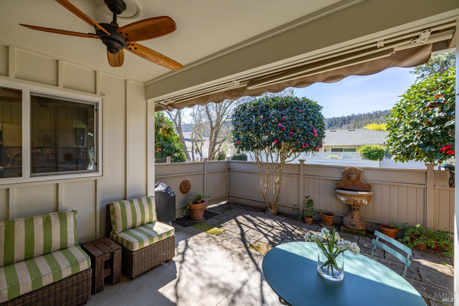 96 Aspen Meadows Circle Santa Rosa, CA 95409 - Photo 31 of 46 a backyard of a house with seating space
