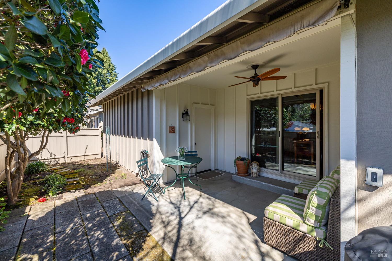 96 Aspen Meadows Circle Santa Rosa, CA 95409 - Photo 33 of 46 a backyard of a house with seating space
