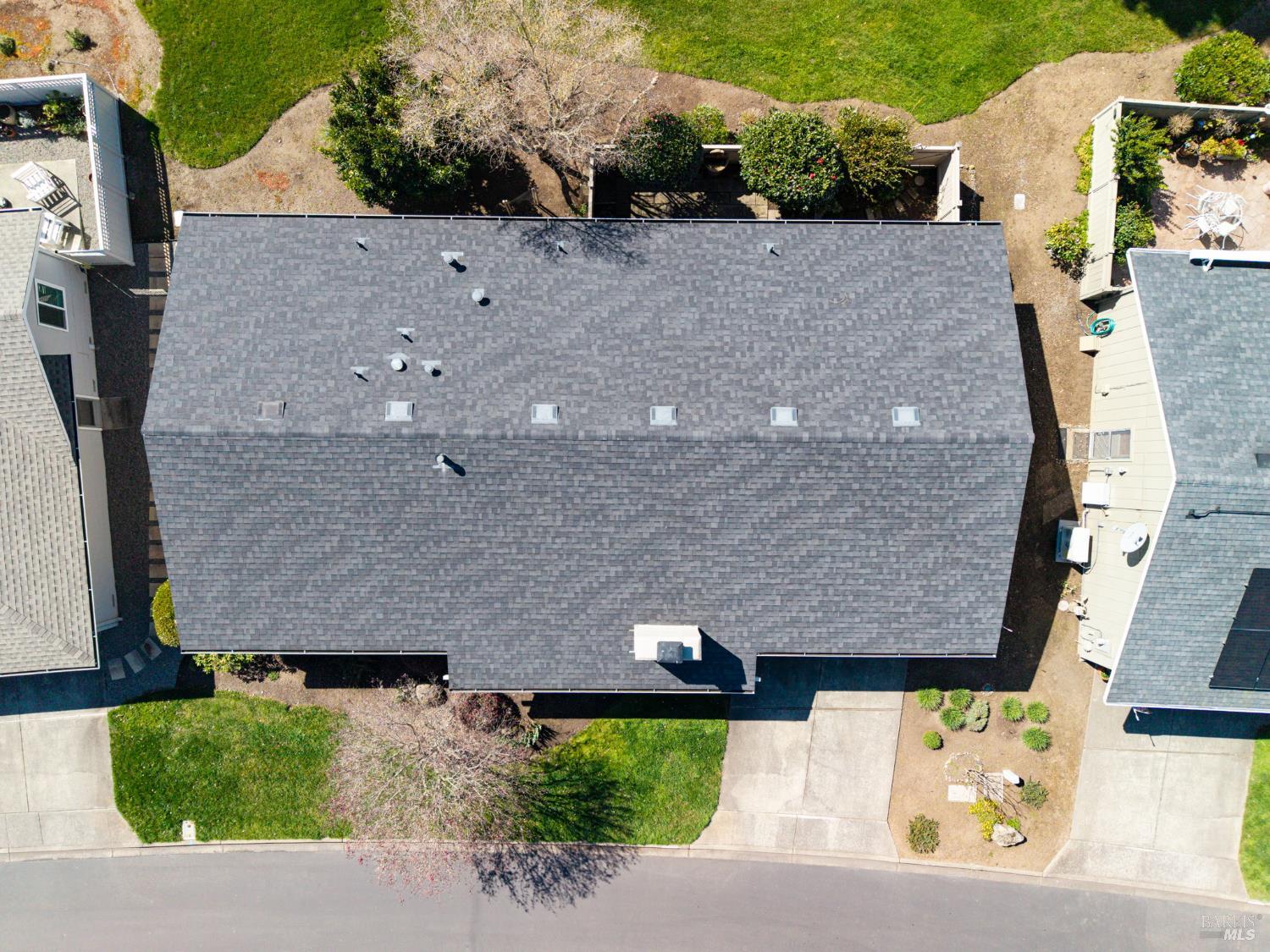 96 Aspen Meadows Circle Santa Rosa, CA 95409 - Photo 41 of 46 Drone Roof View