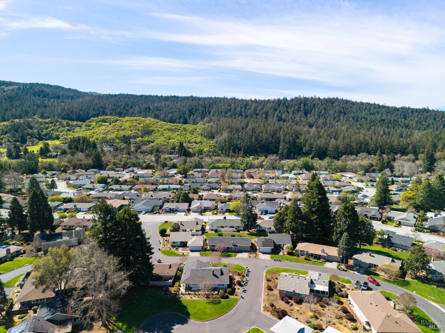 96 Aspen Meadows Circle Santa Rosa, CA 95409 - Photo 42 of 46 Drone High Front View