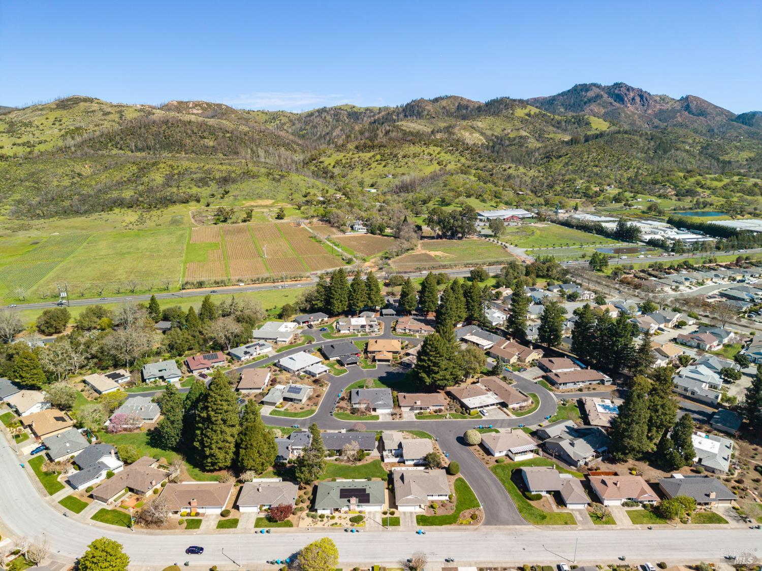 96 Aspen Meadows Circle Santa Rosa, CA 95409 - Photo 43 of 46 Drone High Rear View