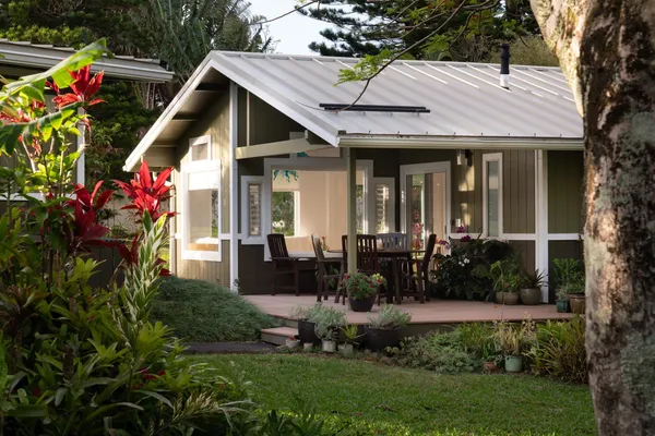 a front view of a house with a porch