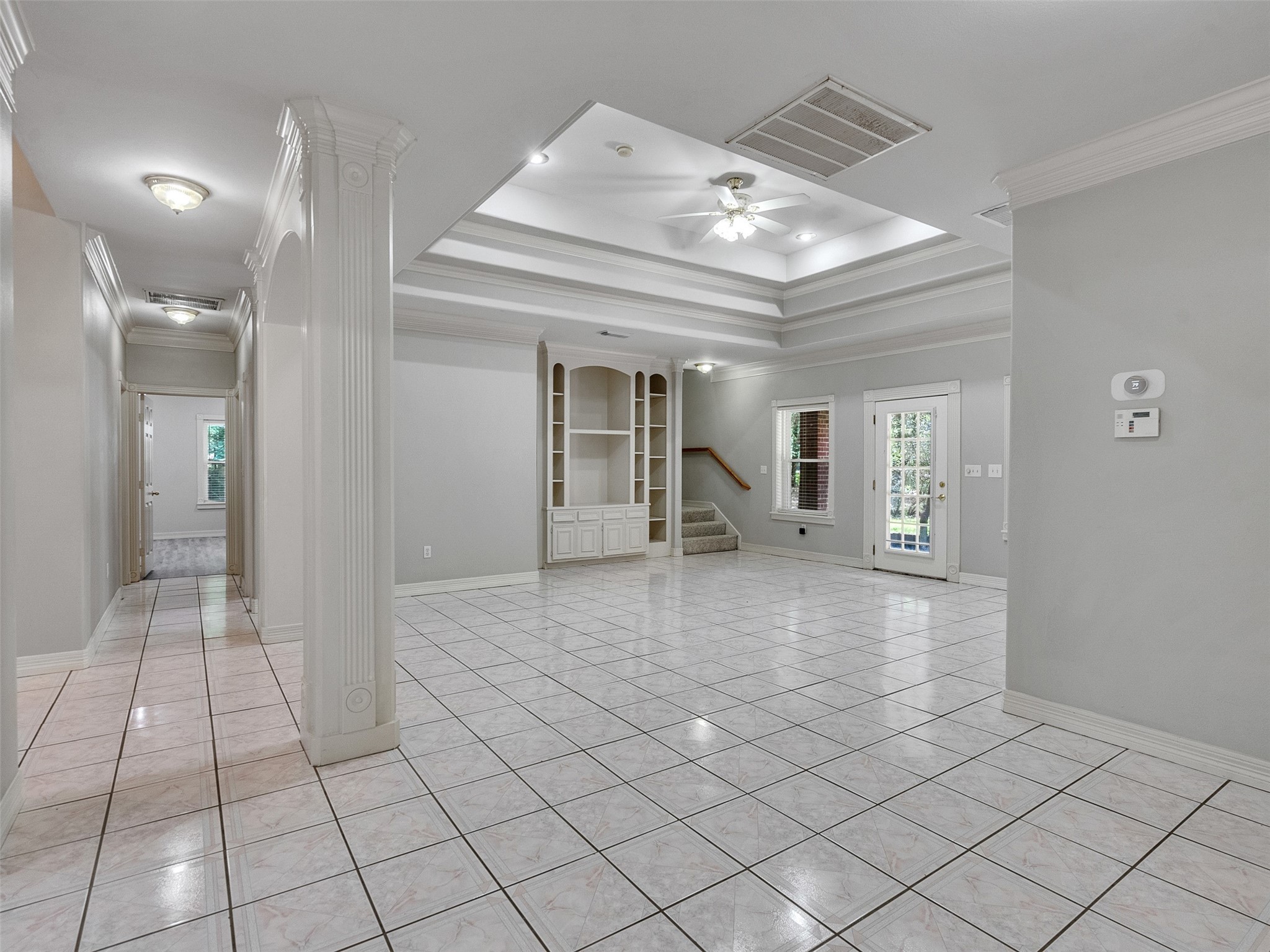 22872 Mersey Court Porter, TX 77365 - Photo 12 of 48 a view of a hallway with chandelier and entryway