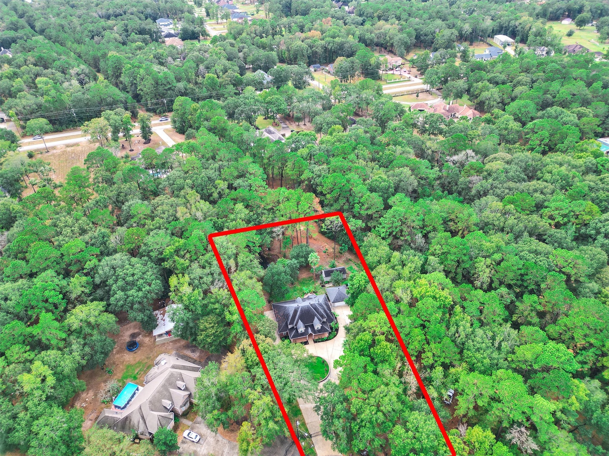 22872 Mersey Court Porter, TX 77365 - Photo 45 of 48 an aerial view of residential houses with outdoor space and street view
