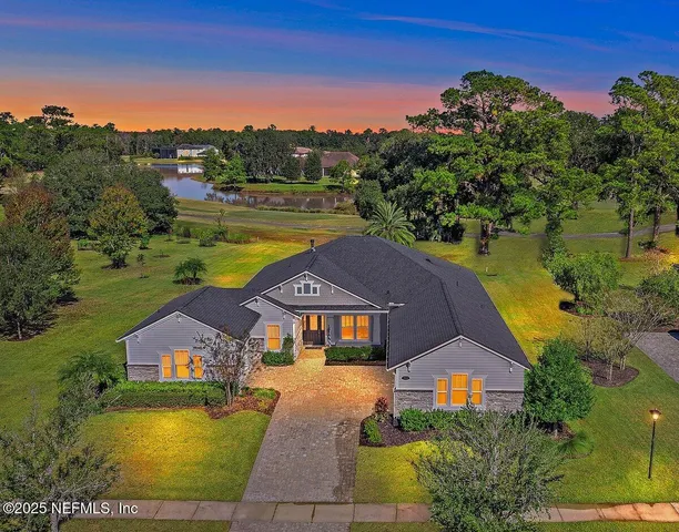 a aerial view of a house