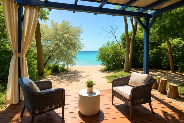 a view of swimming pool with outdoor space