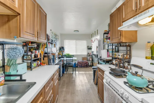 a bedroom with bed and a window