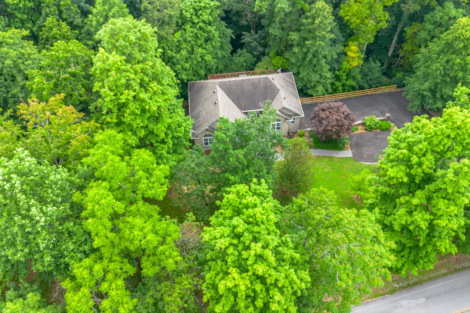 1765 Sugar Ridge Road Spring Hill, TN 37174 - Photo 41 of 44 an aerial view of a house with pool yard and outdoor seating