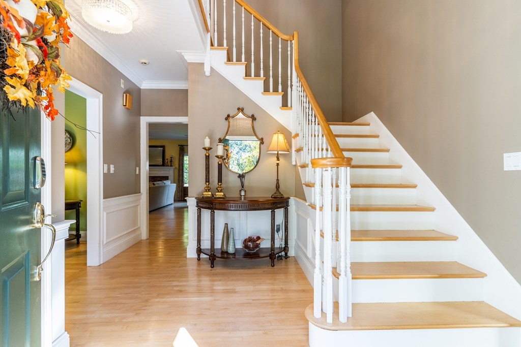 139 Shade Street Lexington, MA 02421 - Photo 4 of 42 a view of entryway and hall with wooden floor