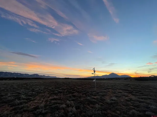 a view of an outdoor space with mountain view