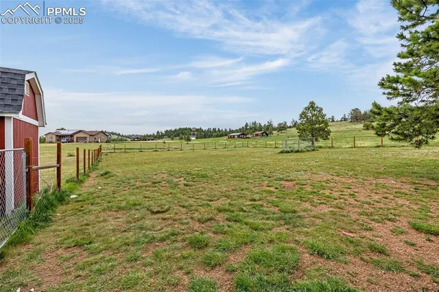 a view of a ocean with a big yard