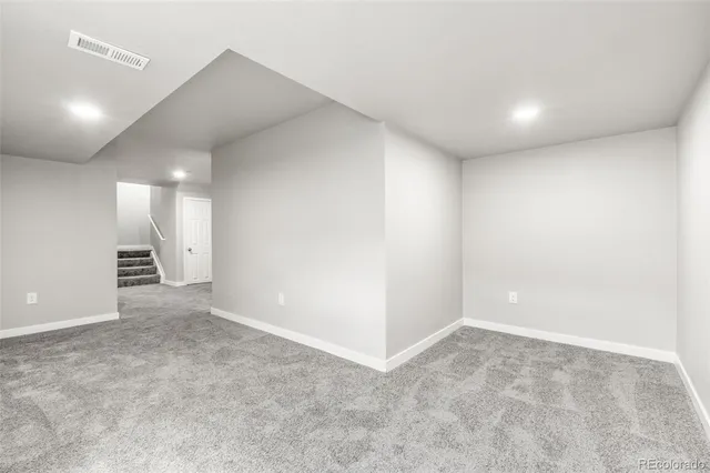 a view of an empty room