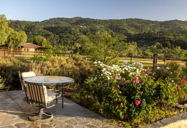 a view of an outdoor space with a patio