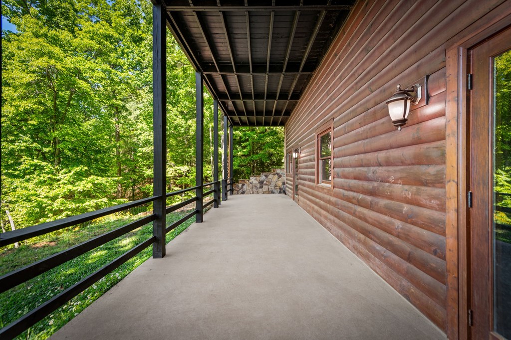 479 Big Timber Road Mineral Bluff, GA 30559 - Photo 50 of 60 a view of a pathway of a house with a large window