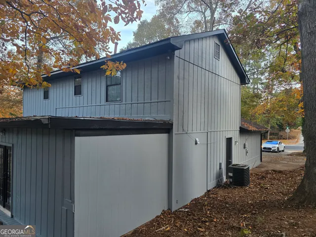 a backyard of a house