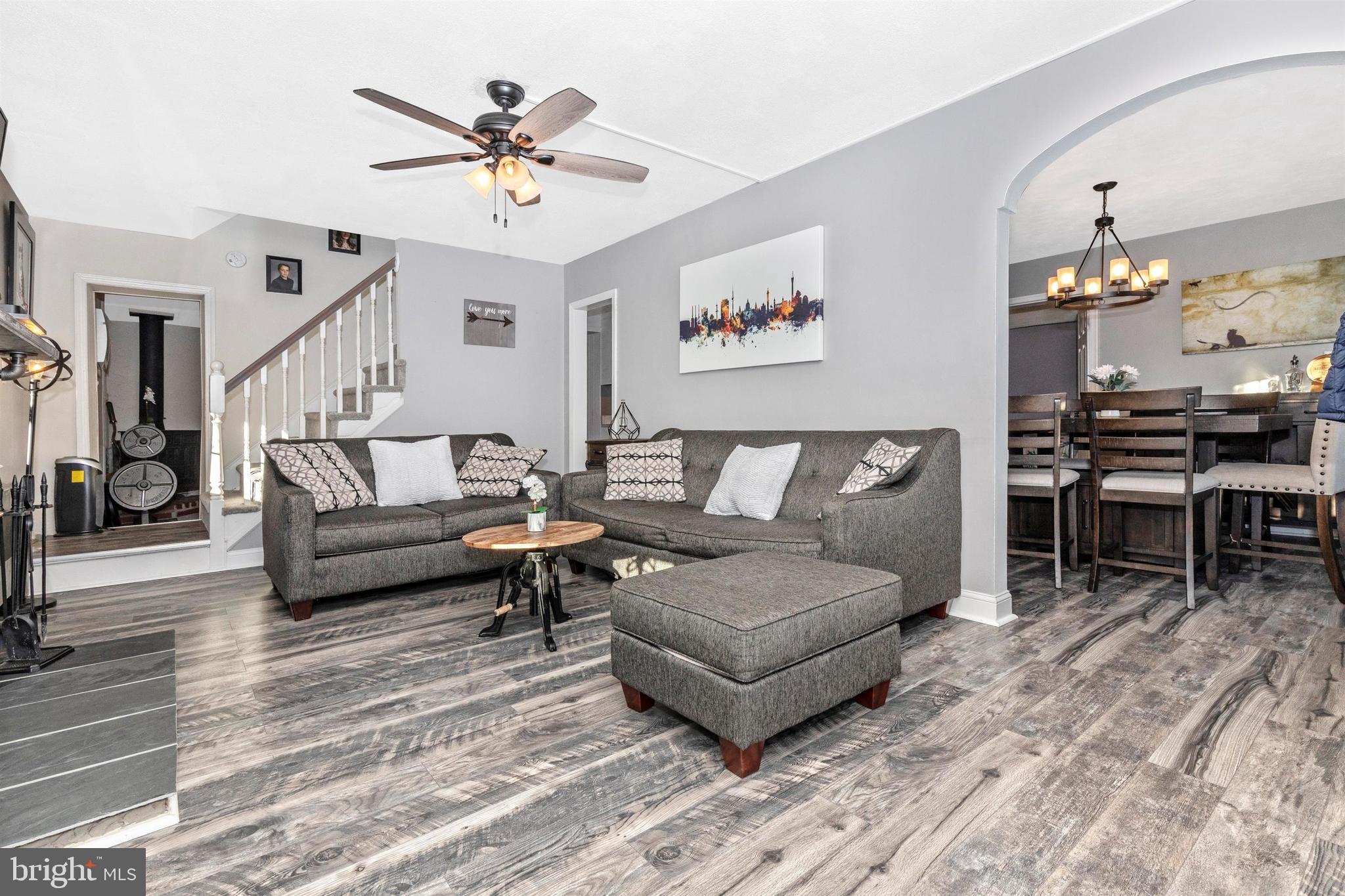 1432 Burmont Road Havertown, PA 19083 - Photo 4 of 28 a living room with furniture and wooden floor