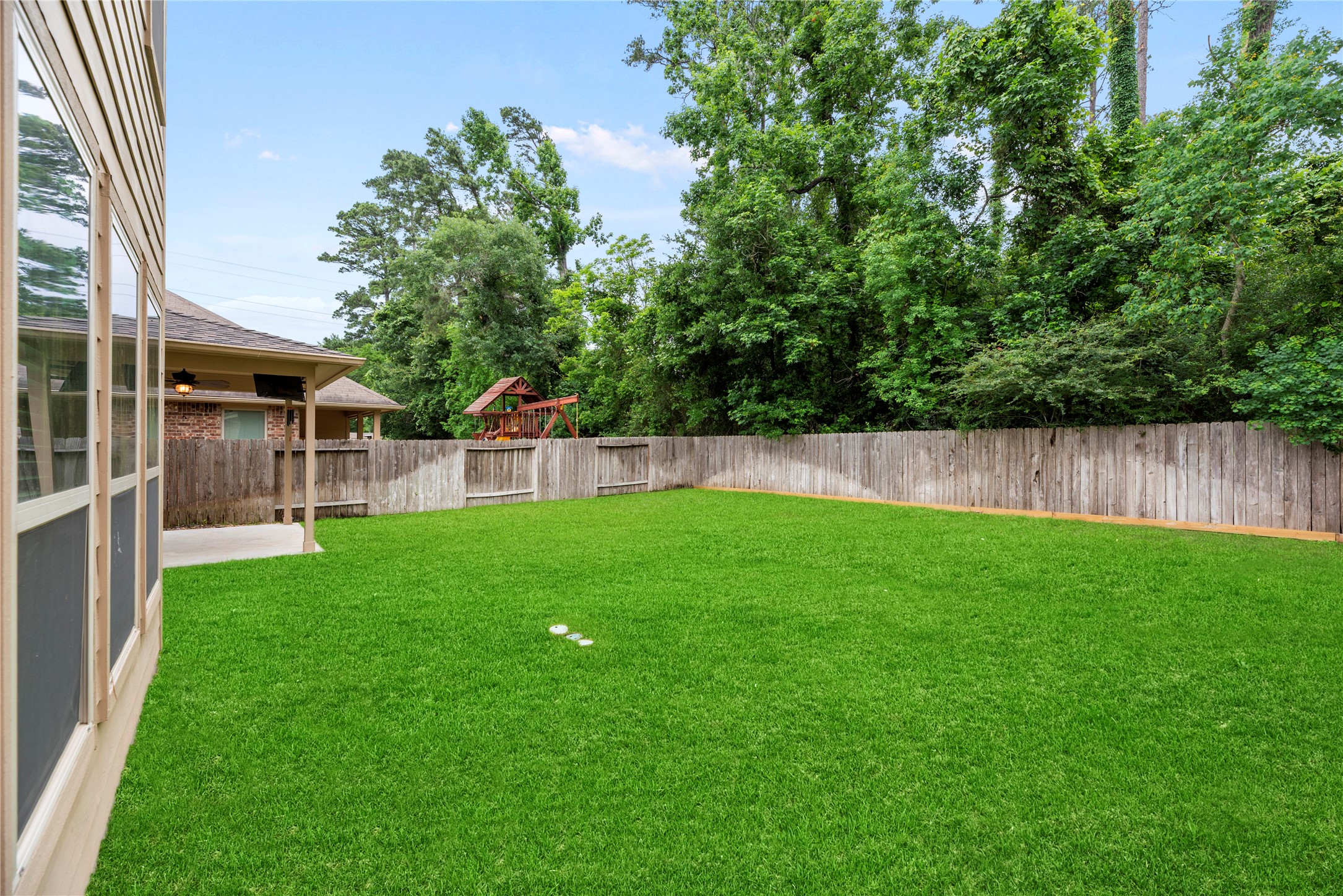 22514 Forbes Field Trail Spring, TX 77389 - Photo 33 of 37 a view of yard with grass and a trees