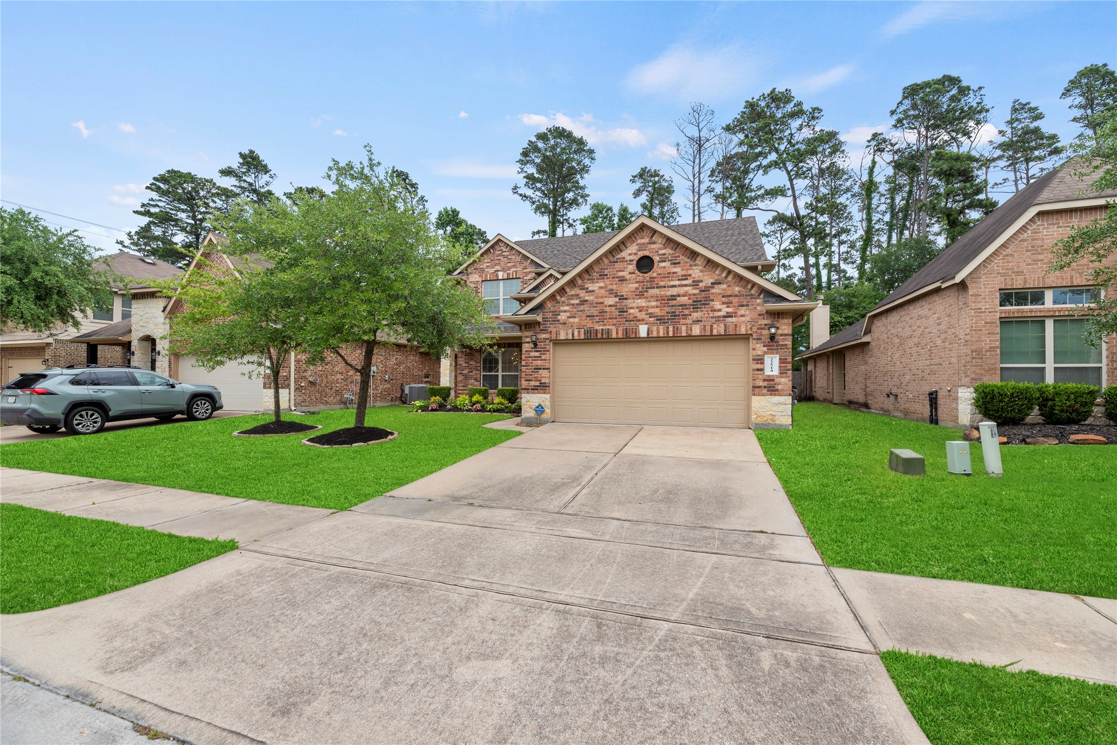 22514 Forbes Field Trail Spring, TX 77389 - Photo 34 of 37 a front view of a house with a yard