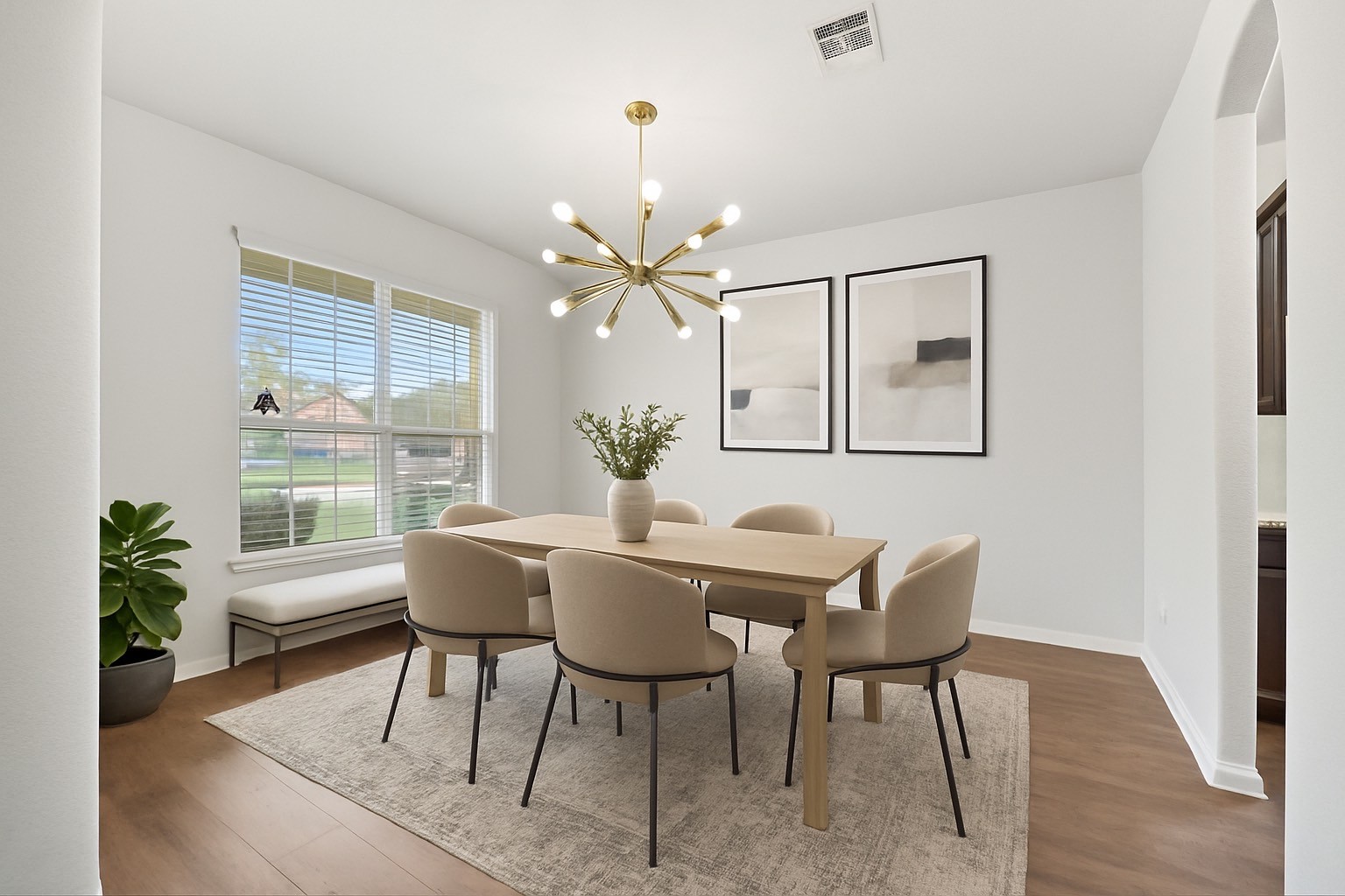 22514 Forbes Field Trail Spring, TX 77389 - Photo 4 of 37 a view of a dining room with furniture window and wooden floor