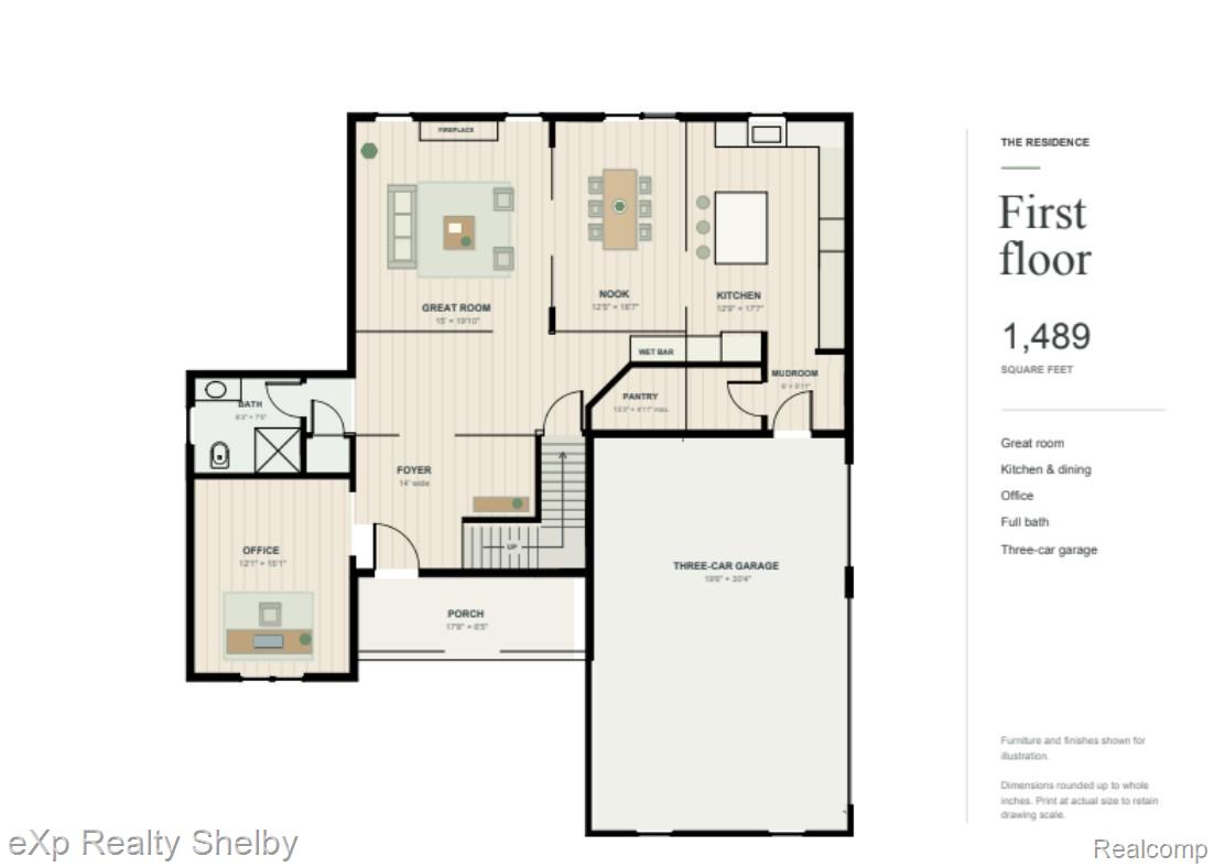 2860 South Telegraph Road Bloomfield Hills, MI 48302 - Photo 2 of 3 Layout of the first level of your new home