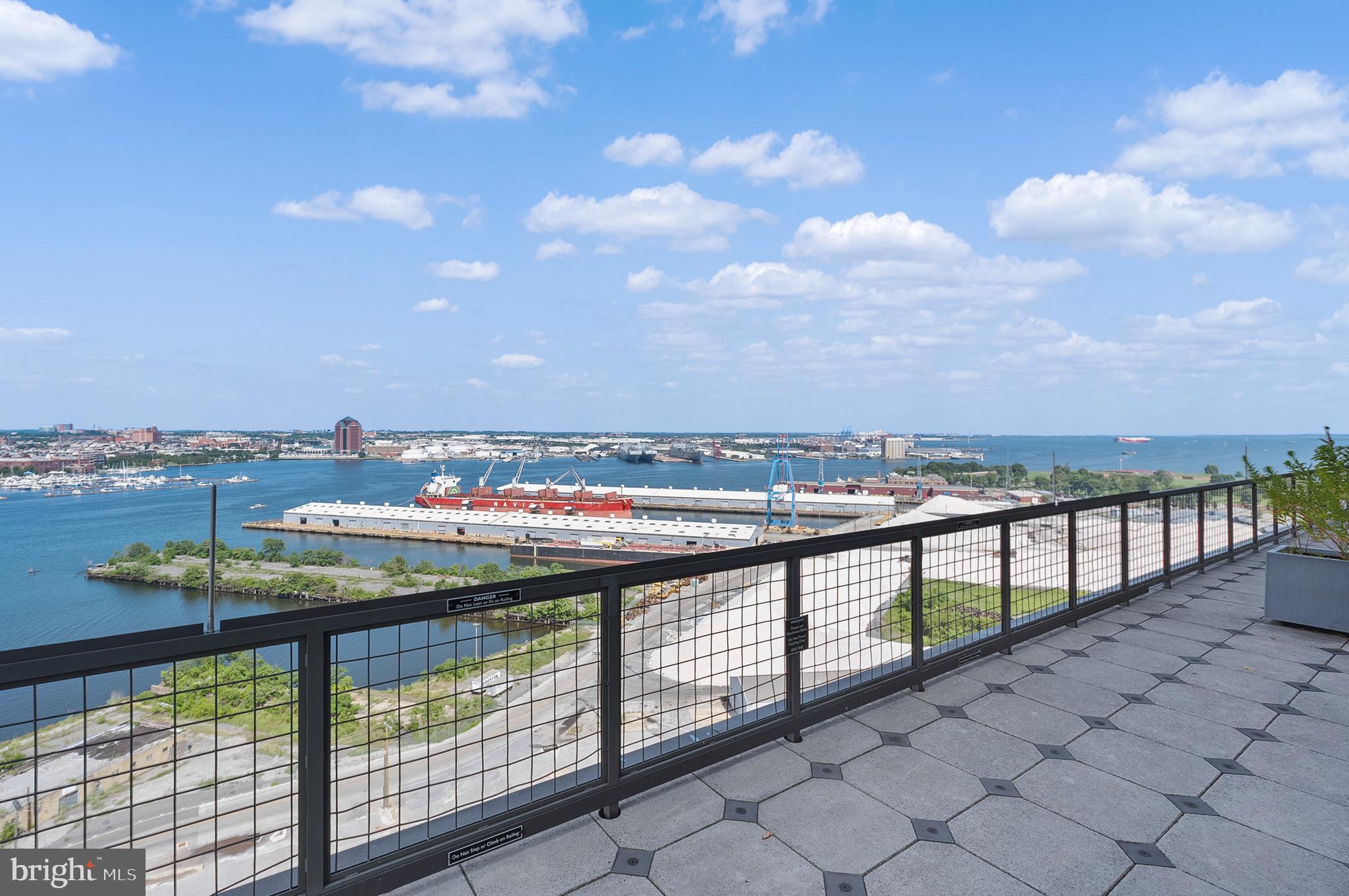 1200 Steuart Street, Unit 530 Baltimore, MD 21230 - Photo 37 of 38 a view of a city skyline from a terrace