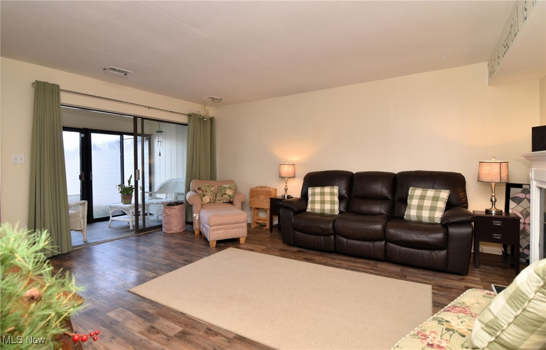 1105 Canyon View Road, Unit 602 Northfield, OH 44067 - Photo 11 of 31 Living room with dark wood-type flooring