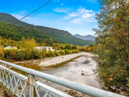 a view of a building with a street