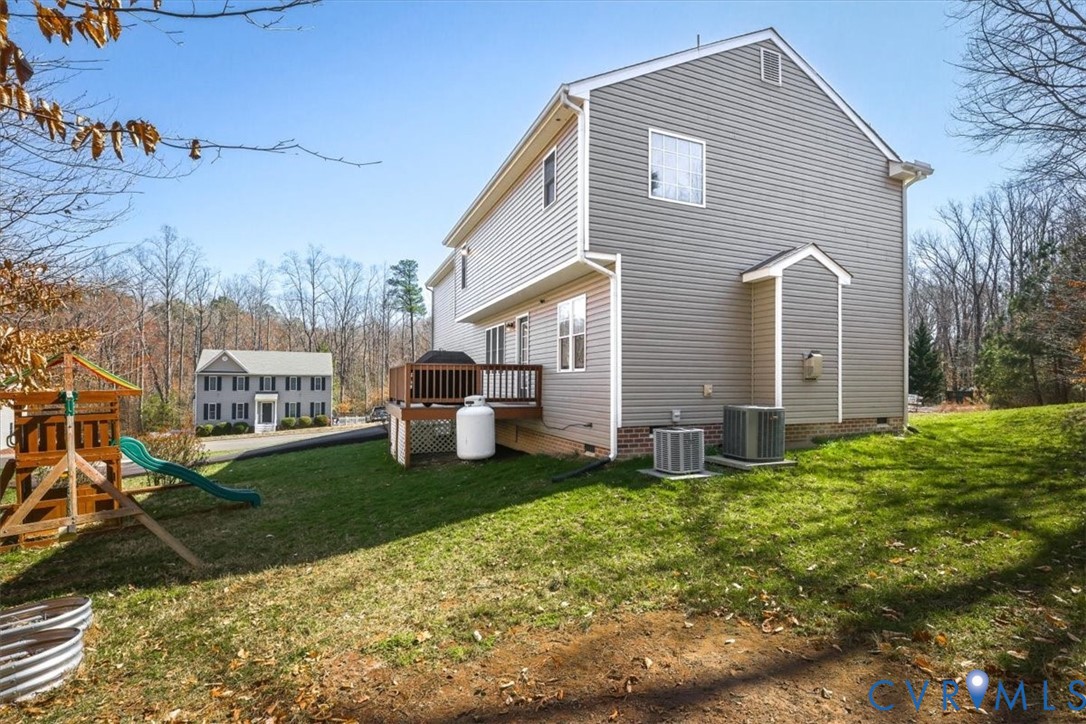 5312 Old Glory Road Chesterfield, VA 23832 - Photo 45 of 48 a front view of a house with yard and green space