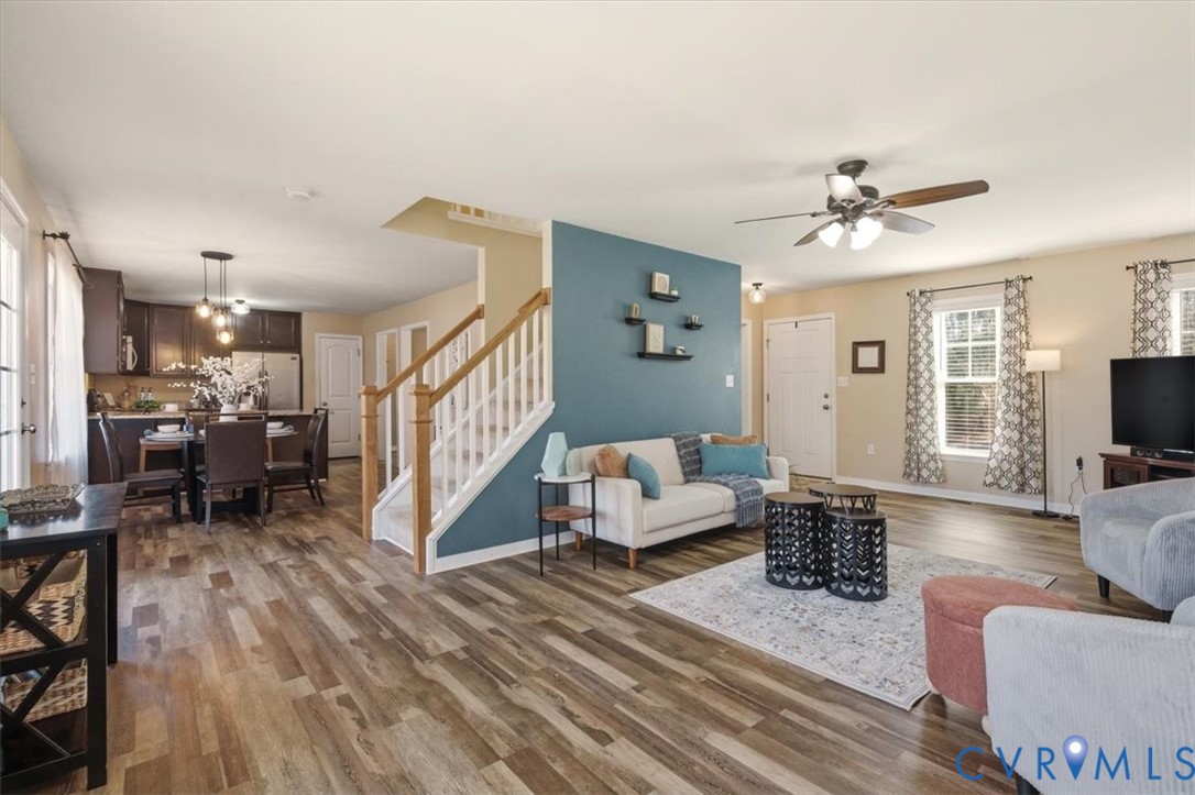 5312 Old Glory Road Chesterfield, VA 23832 - Photo 8 of 48 a living room with furniture and a flat screen tv