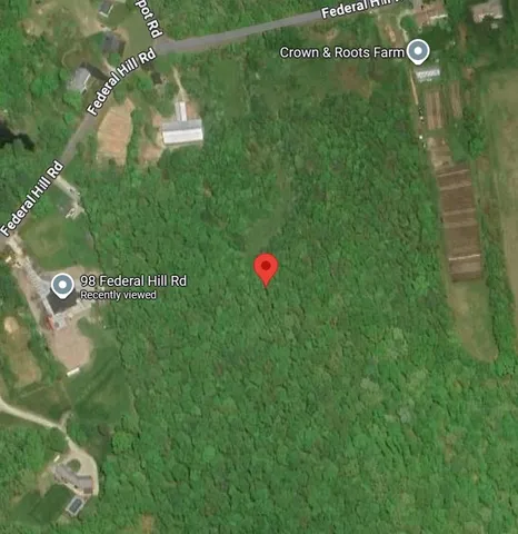 a view of a covered with green space