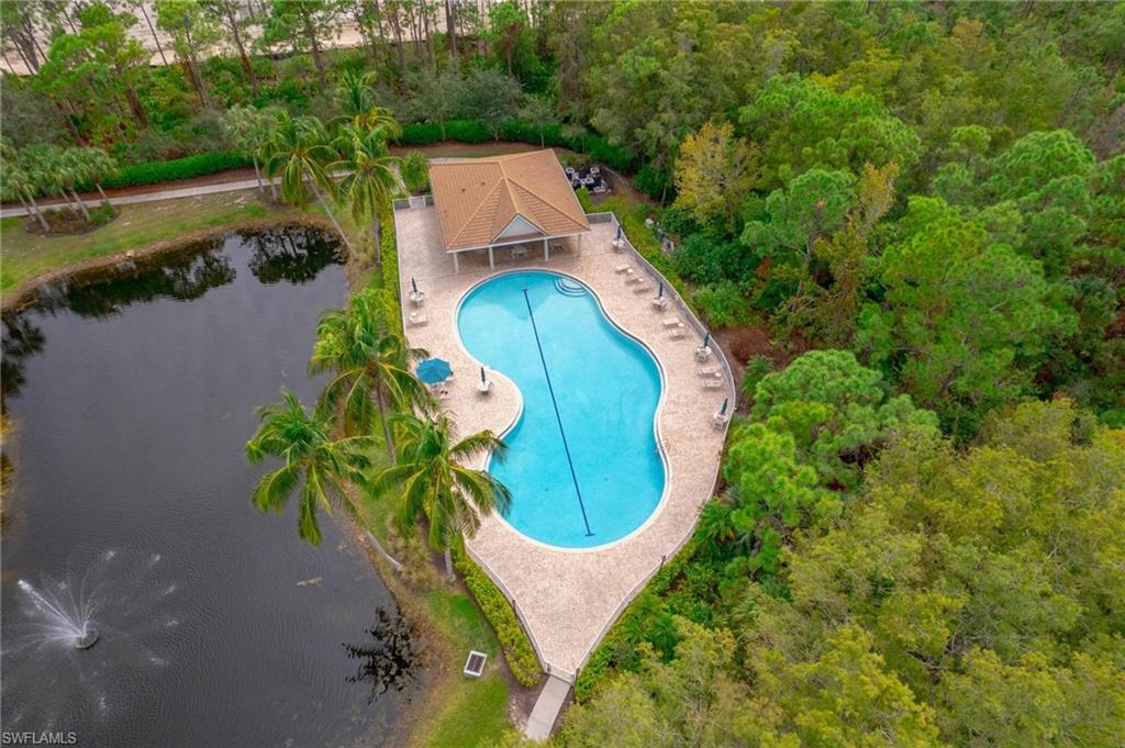 14565 Red Fox Run, Unit 613 Naples, FL 34110 - Photo 48 of 48 an aerial view of a house with outdoor space and a lake view