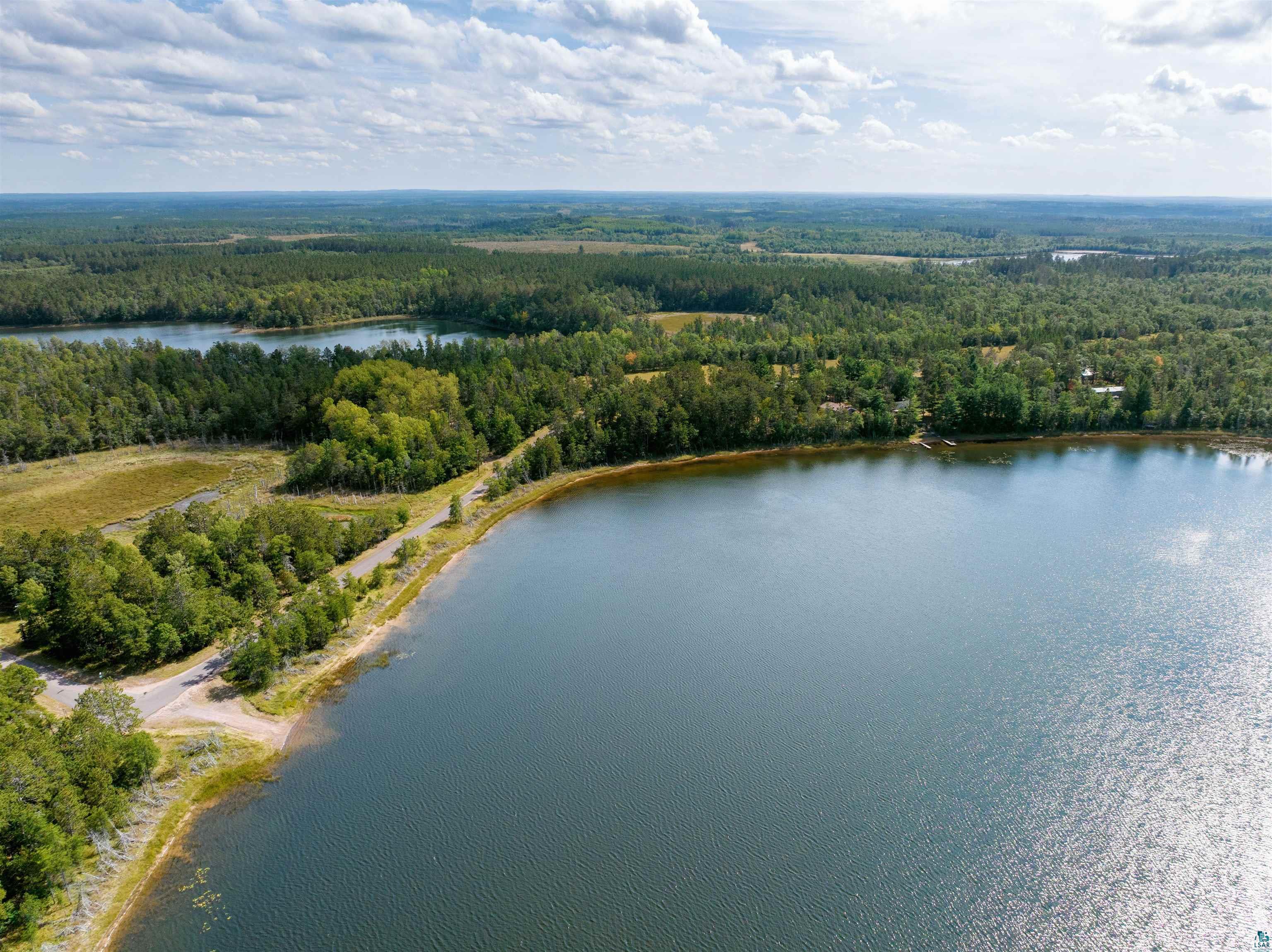 N13431 County Line Road Minong, WI 54859 - Photo 12 of 42 Drone / aerial view with a water view