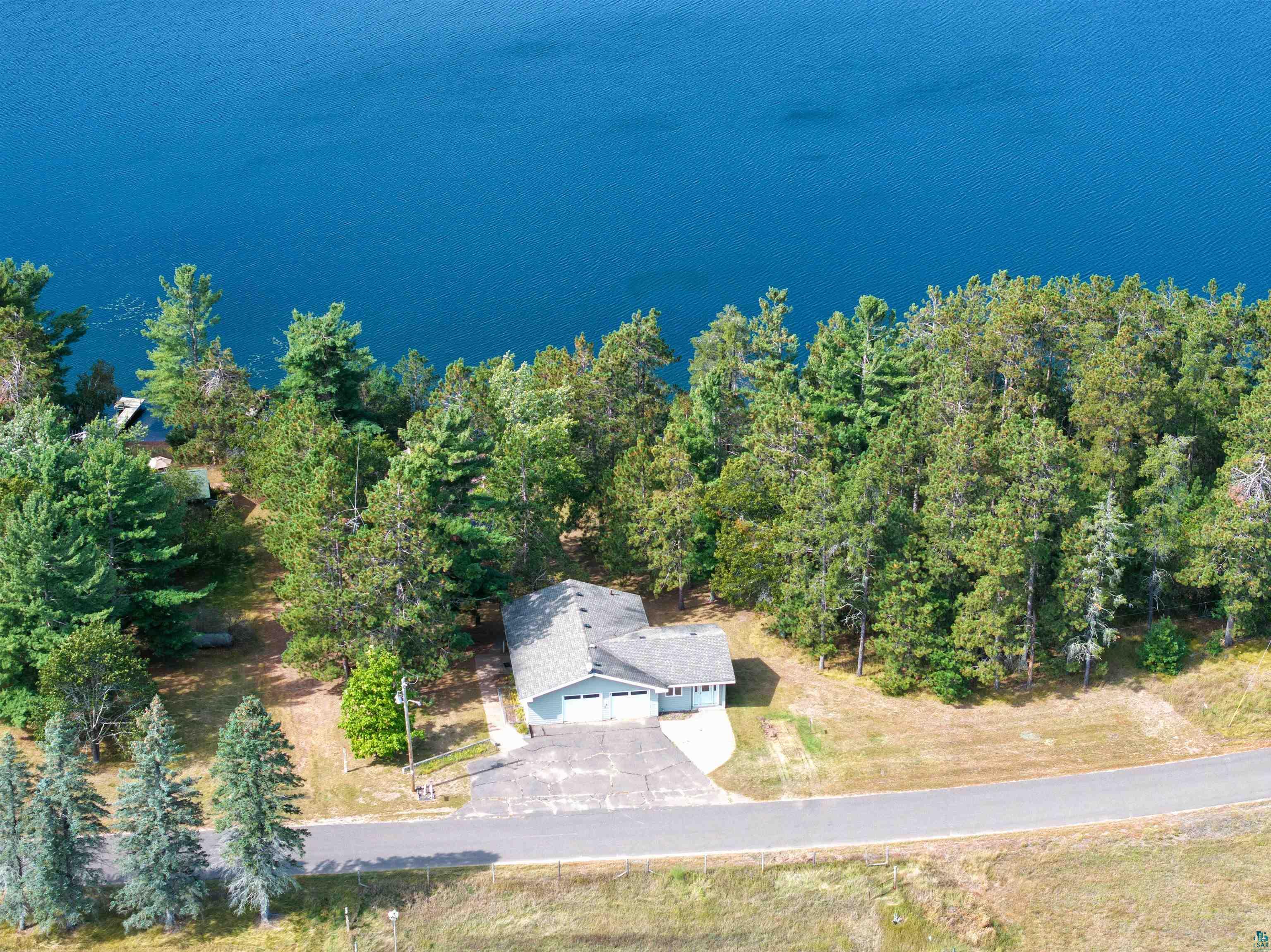 N13431 County Line Road Minong, WI 54859 - Photo 4 of 42 Aerial view with a water view