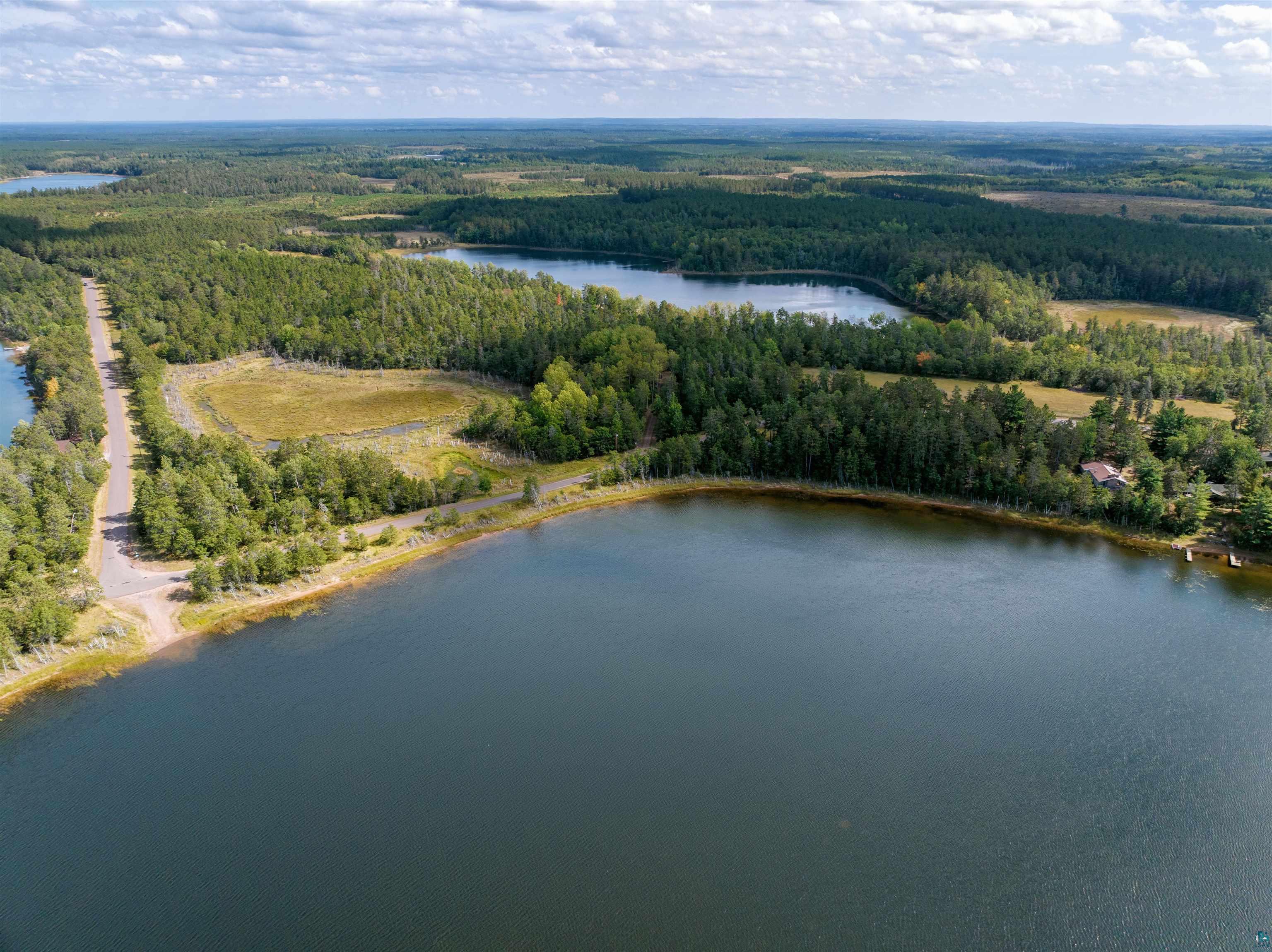 N13431 County Line Road Minong, WI 54859 - Photo 7 of 42 Drone / aerial view featuring a water view