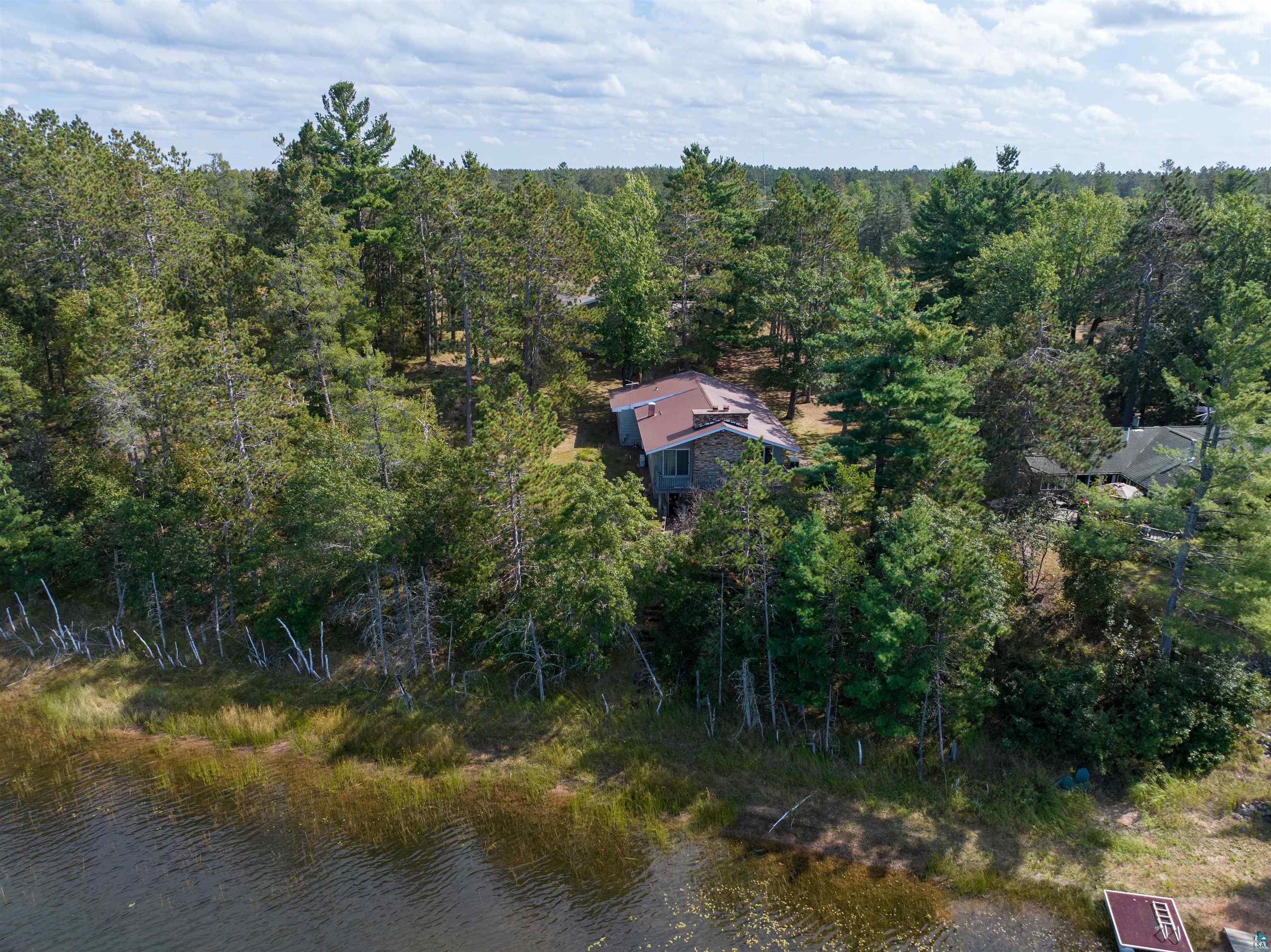 N13431 County Line Road Minong, WI 54859 - Photo 8 of 42 Bird's eye view with a water view